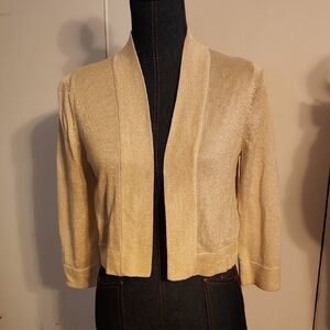 Sparkly Gold Bolero Shrug Sz Medium